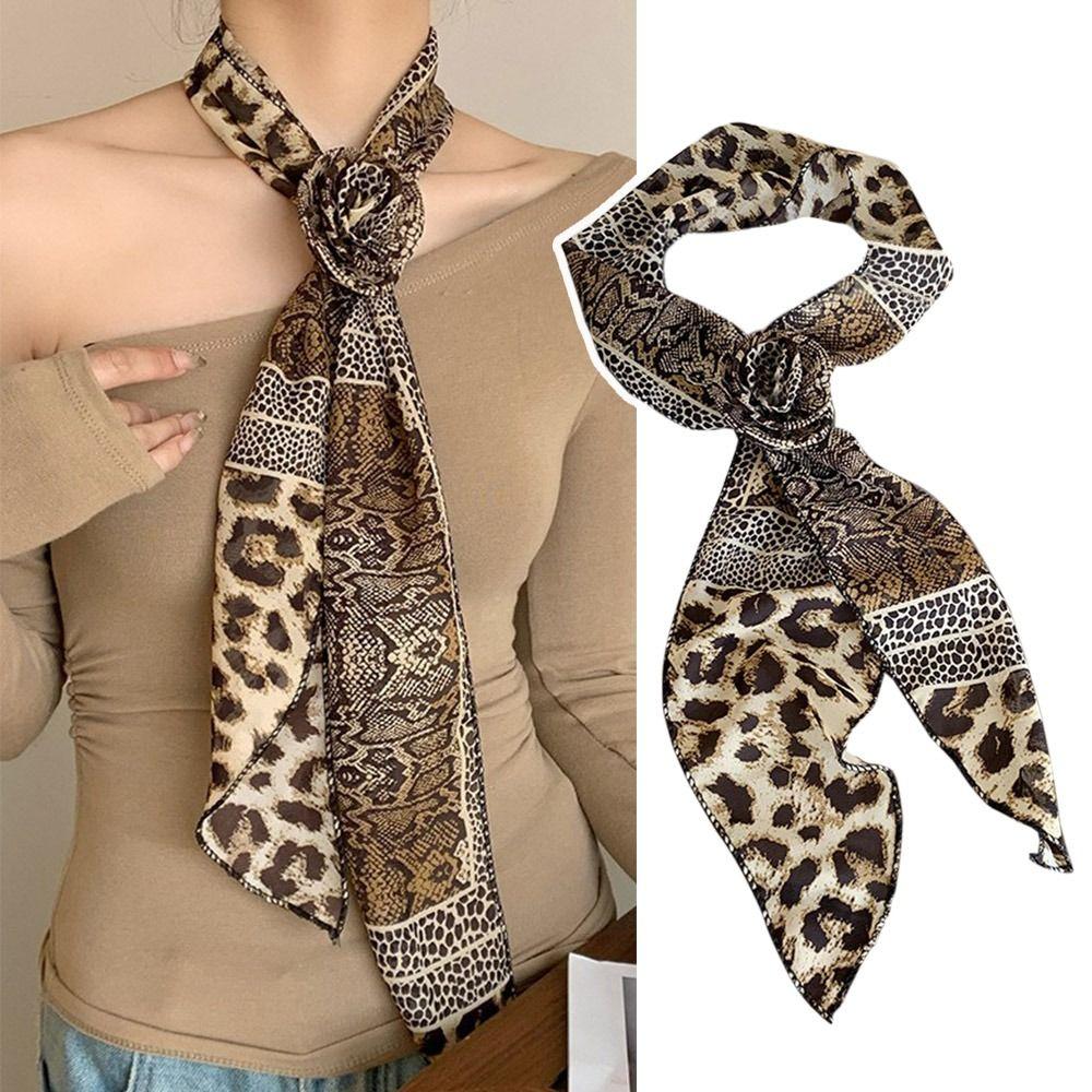 Korean Long Silk Scarf Summer Hair Band Fashion Long Ribbon Belt Tie For Women