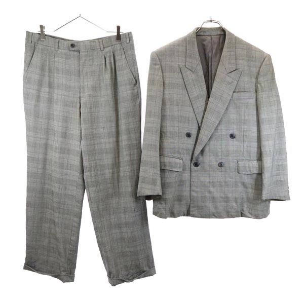 Lanvin Double Suit Setup ST46-54 Gray Men's Used