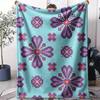 Pixel Art Throw Soft Flannel AC Blanket Lightweight Summer Nap Throw Cozy  Blanket for Sofa Bed Travel Home