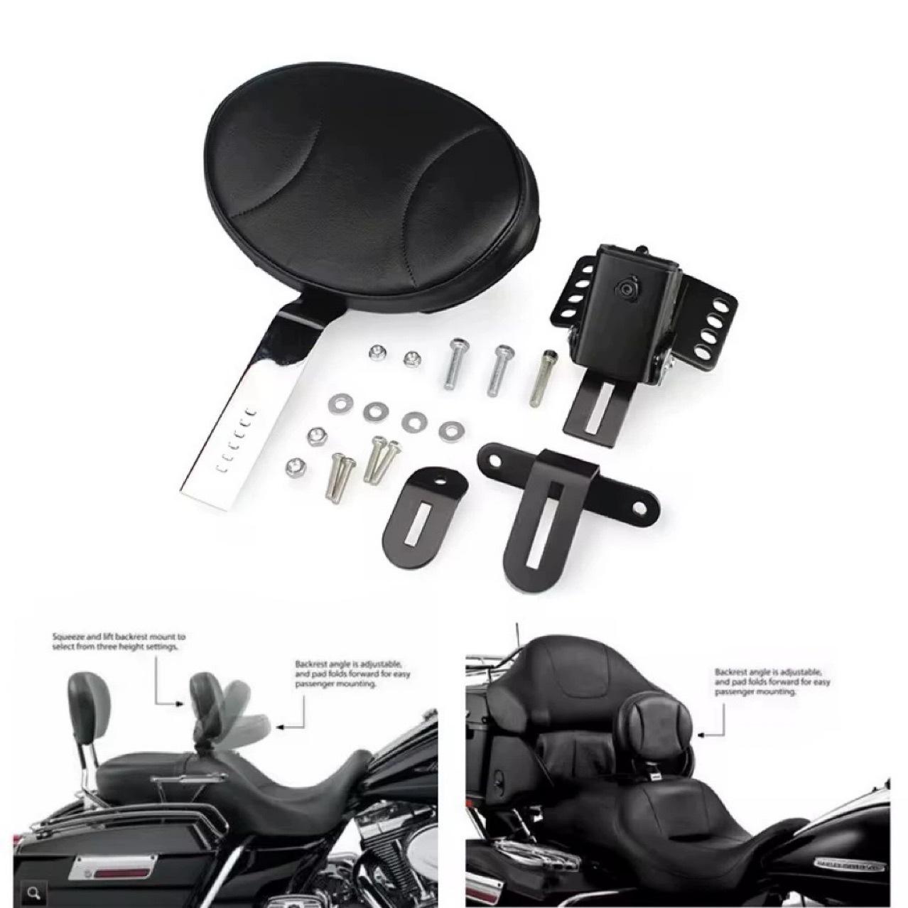 

Водительская спинка для Harley Road King/Street Glide (Модель 97-26) Black Driver Backrest [Export High Quality]