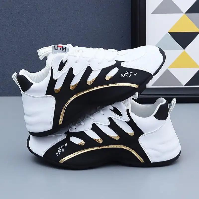 Fashion Men's Sneakers High Quality Leather Casual Shoes for Men Tennis Training Shoes Couple's Running Shoes Zapatillas Hombre