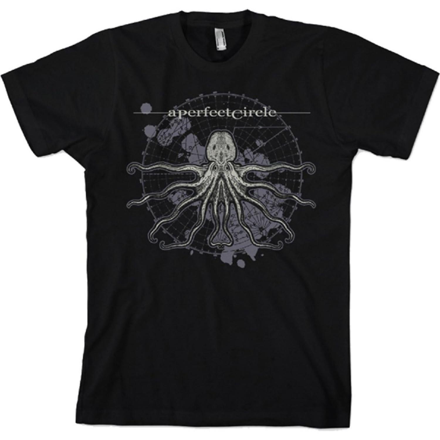 A Perfect Circle - Black Octo Diagram T-Shirt Size XXL S