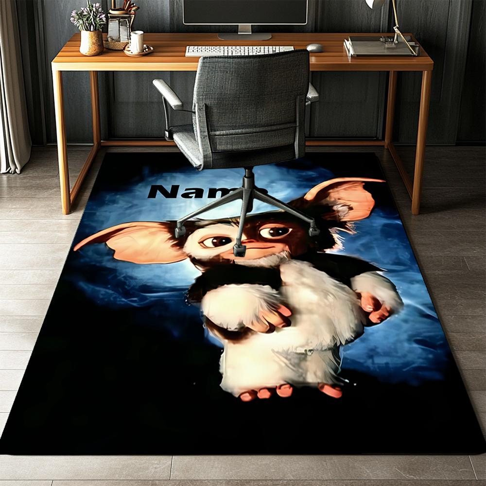 Custom Name Gremlins Printed Carpet,Rug for Office Chair Living Room Bedroom Kitchen Room Decor Gifts.