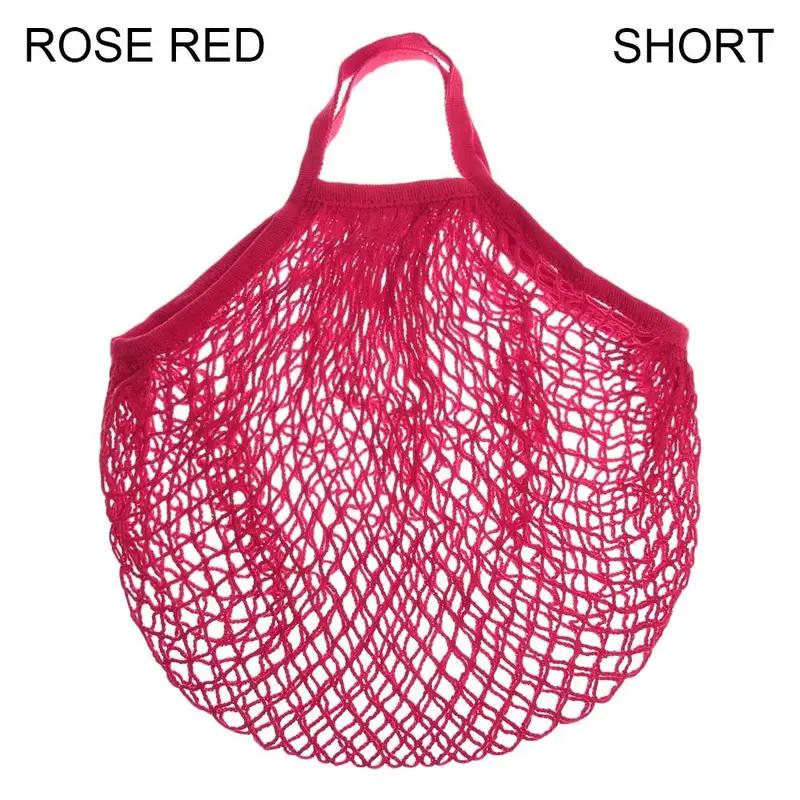 Reusable Cotton Mesh Bag Shopping String Fishnet Net Turtle Bags Storage Handbag Tote Woven Net Tote Environmental Protection