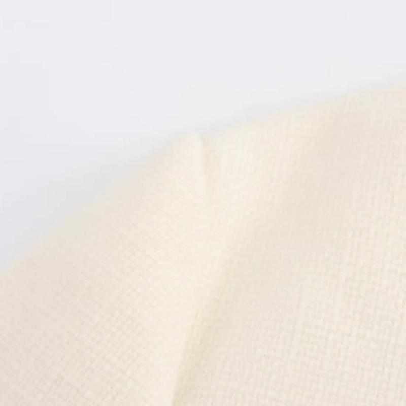 Women Fashion Autumn Winter Single-breasted Textured Round Neck Flip Pocket Short Jacket Coat Chic Ladies Tops Mujer