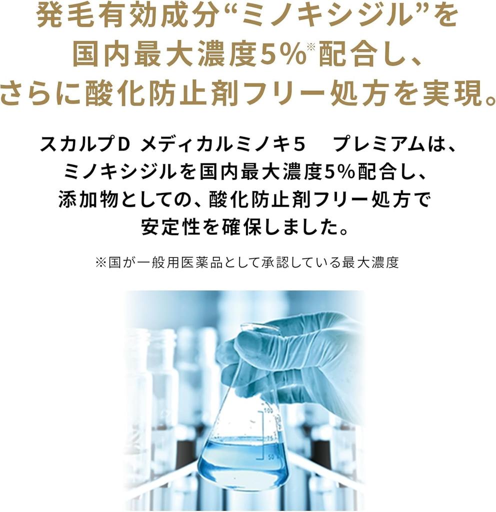 1 OTC Scalp D Medical Minoxidil 5 Premium 60mL [Category Drug]