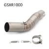 K7 GSXR 600 750 GSXR700 GSXR750 Motorcycle Exhaust Muffler Middle Link Pipe Tube Slip On For Suzuki GSX R600 R700 R750 K7 K8