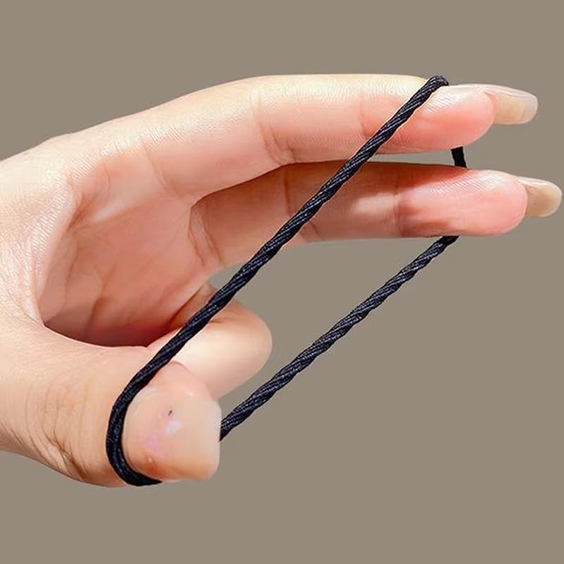 100pcs Seamless Hair Rings Elastic Hair Ties Simple All-match Hair Ropes Non-slip Hair Rings