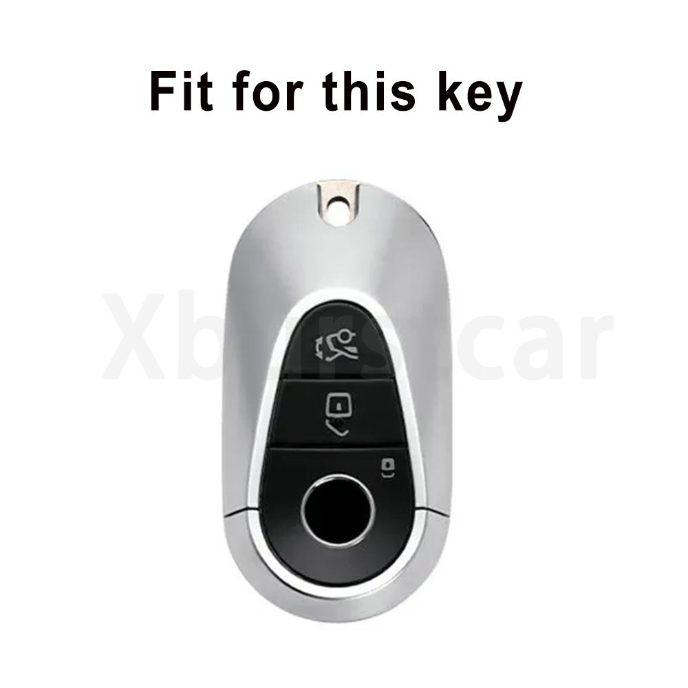 TPU Car Key Case Cover for Mercedes Benz W206 W223 S350 C260 C300 2022 C S Class S400 S450 S500 Auto Shell Fob Holder