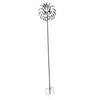 Garden Wind Spinner Double Layer Metal Windmills Spinners with Ground Stake for Patio Lawn Decoration
