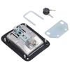 Truck Paddle Lock 5.5in Long 4.3in Wide Ergonomic Electroplated Stainless Steel Truck Tool Box Lock 