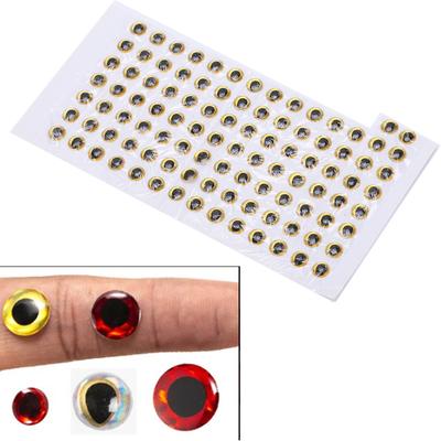 100 Stück Fischaugen 5mm   3D Rund Weich   Leicht Zart Angelköder Augen