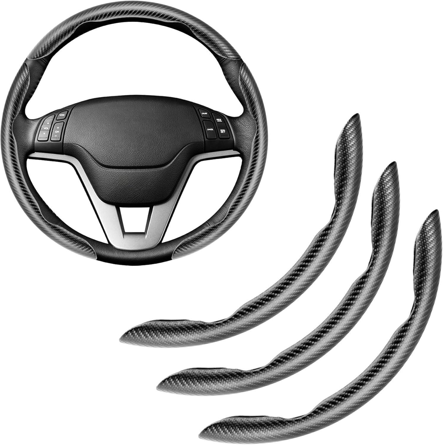 

Butterfly Design Non-Slip, Wear-Resistant Sports Steering Wheel Cover, 3-Piece Set. 38cm
