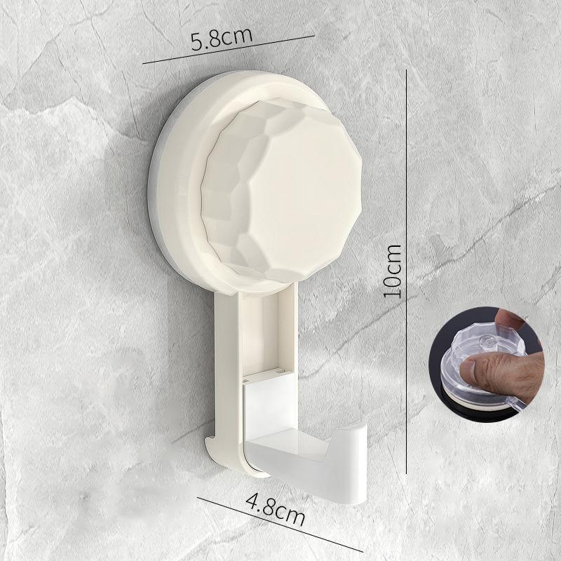 3pcs Removable Swivel Strong Suction Cup Hook Water And Moisture Resistant Suitable For Kitchen Bathroom