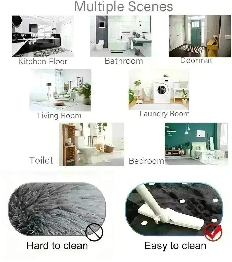 1PC LOVE Dog Pattern Door Mats Kitchen Rugs Non-Slip Pop Design Living Room Rugs Bath Mat Carpet for Home Sink Laundry Decor