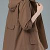 Trench-coat mi-long amincissant pour femme - Double couche, élégant et polyvalent, avec cordon de serrage pour une tenue décontractée de printemps et d'automne.
