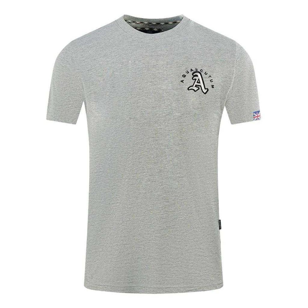 Aquascutum Mens London Embroidered Back Print T-Shirt