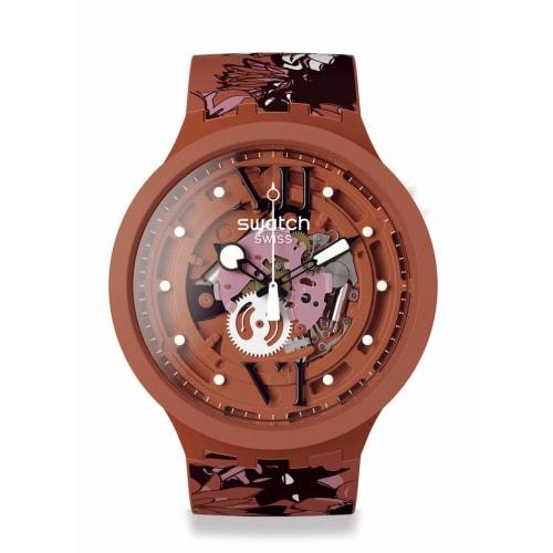 Swatch Camoflower Cotton Big Bold Biosourced Watch SB05C100