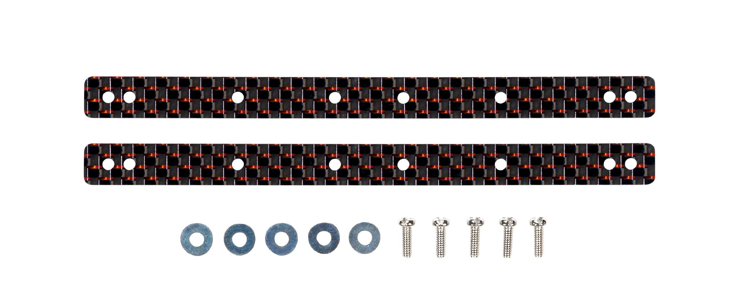 

Tamiya Mini 4WD Limited Series HG Roller Carbon Multi Reinforcement Plate Red 95008 13/19mm (2mm Lam)