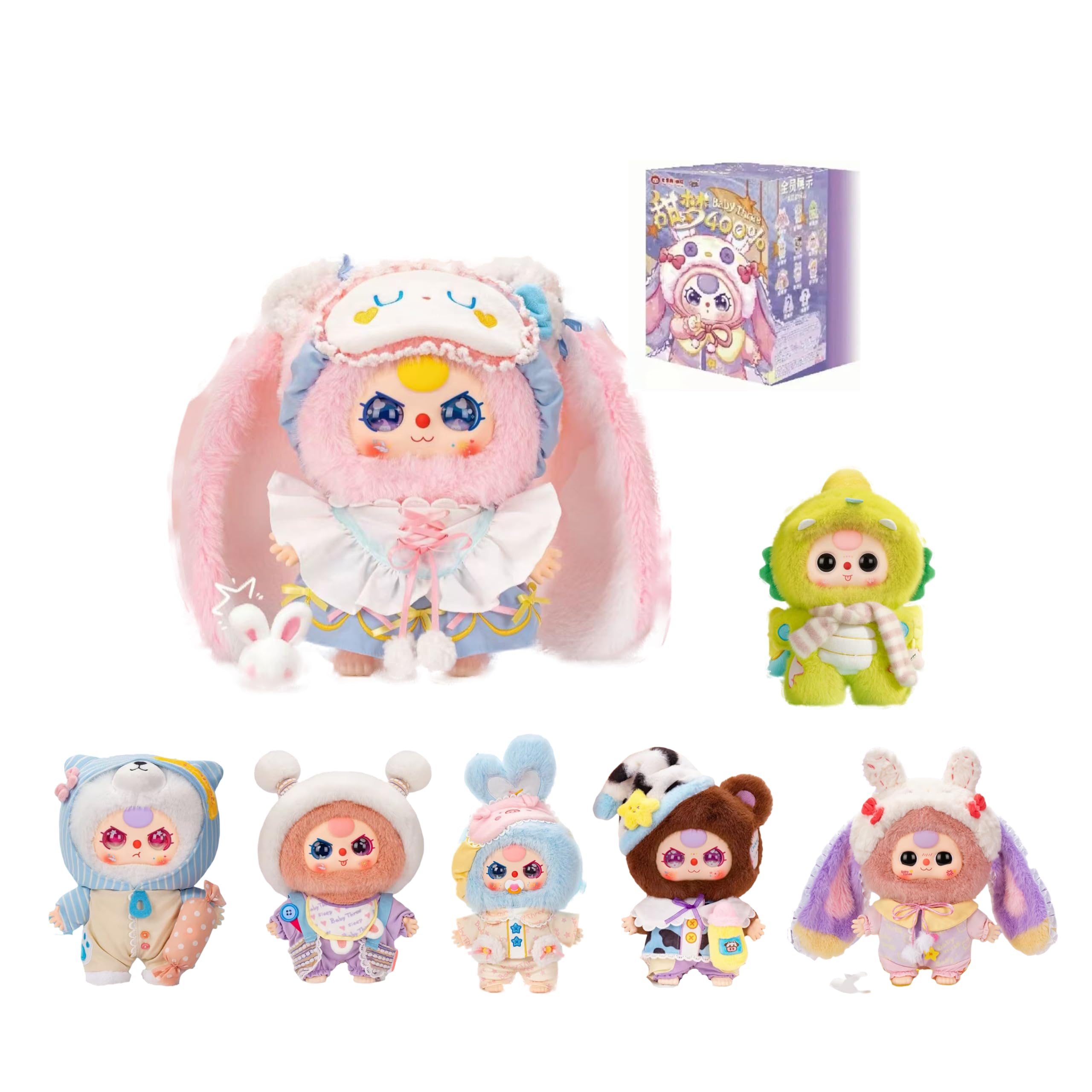 

Плюшевая игрушка «Сладкий сон» 400% Аутентичный дизайн пижамы и милые ночные аксессуары в комплекте Большой размер (приблизительно. 23 x 43 см) 11 Дизайнов (Включая Секрет)