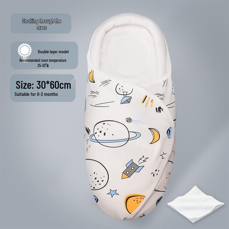 Biduole Reine Baumwolle Baby Puckdecke - Neugeborenen Anti-Schreck-Schlafsack für Frühling & Sommer