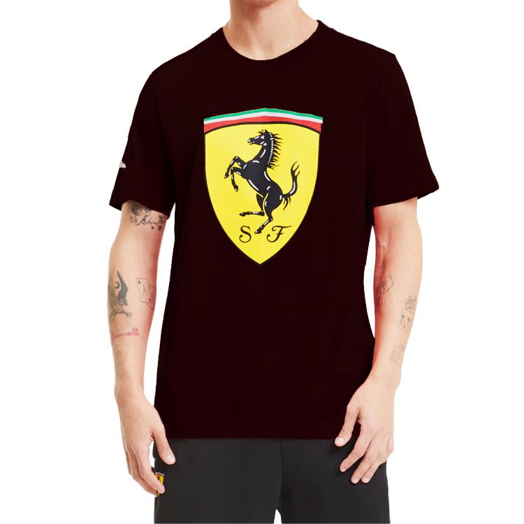 Puma Tricou Ferrari Race Big Shield Bărbați Topuri Negru 597956-02
