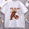Hummer Cowboy T-Shirt Trendiges Yee Claw Tee Lustiges Hummer T-Shirt Westliches Strand Top Unisex Damen Lustige Bedruckte T-Shirts Tops
