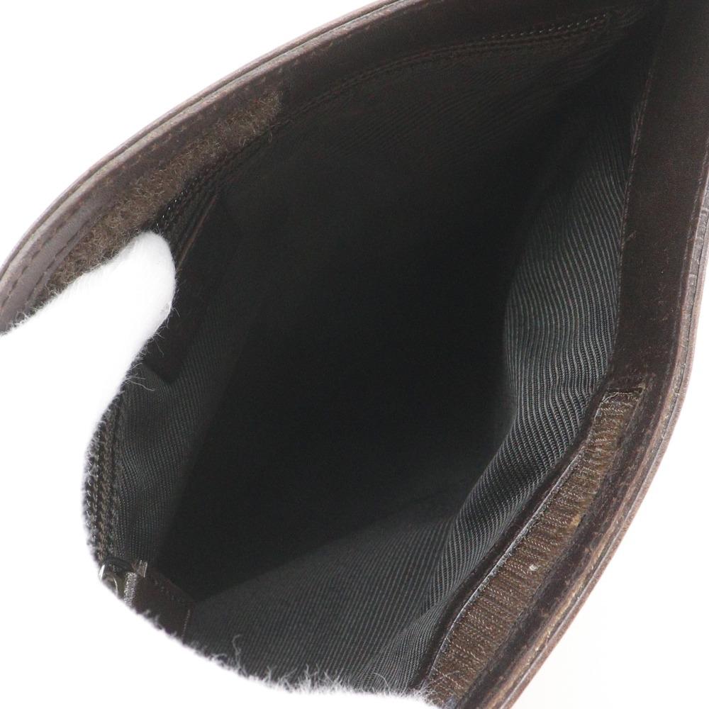 GUCCI Shoulder Bag 27639 Brown GG canvas mens Used