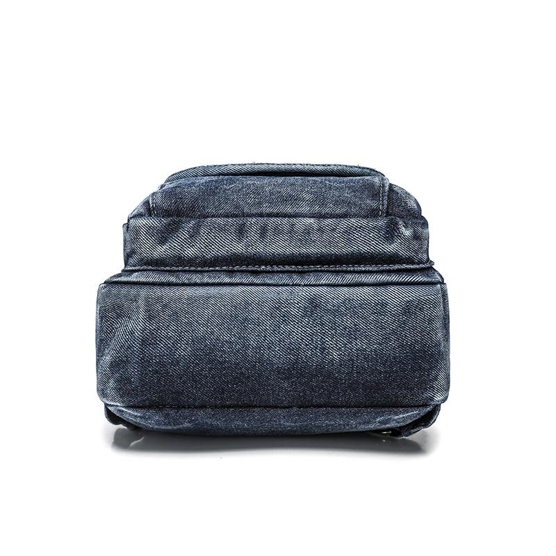 Vintage Denim Bag Multi-functional Chest Bag Women Backpack