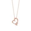 ESTELLE [WEB Exclusive] Cubic Zirconia 10K Pink Gold Heart Motif Necklace 0452-1190-0015-0000