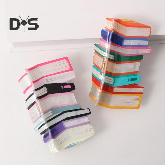 2 Pcs Book Hair Clips Book-inspired Women Funny Hair Accessories Back To School Hair Claw Clip Gift for Book Lovers