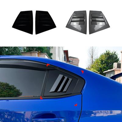 For SUBARU WRX STI 2014- Car Rear Window Shutter Cover Window Louver Vent Trim Sticker Bodykit Car Style Accessories