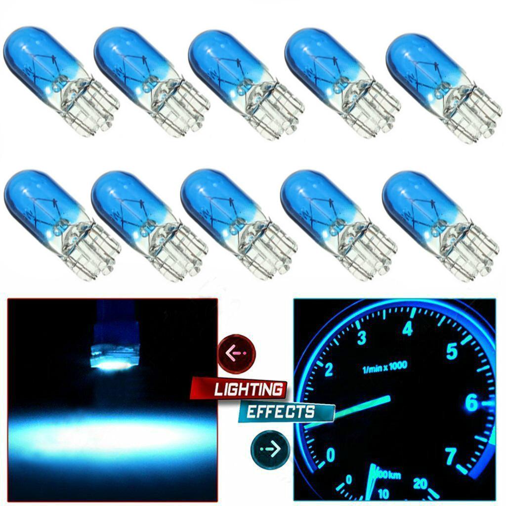 10x T10 501 W5W Wedge Car Side Light 12V 3W Interior Instrument Light Dashboard Dash Panel Gauge Bulb for Car Styling Universal