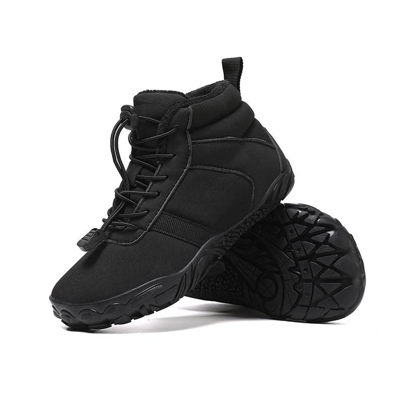 Children Warm Snow Boots Kids Winter Cotton Shoes Non-slip Snow Outdoor Warm Plush Boots High Top Warm Furry Footwear Waterproof Warm Sneakers