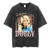 Legend Country Music Singer Dolly Parton Vintage Washed T Shirt Men Women Clothing Fashion Casual T-shirt Short Sleeves T-shirts