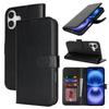 For iPhone 16 Plus Stand Case Shockproof Leather Wallet Phone Cover