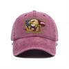 Hot-selling Washed Retro Printed Baseball Cap American Anniversary Men's and Women's Caps Embroidery Production Log