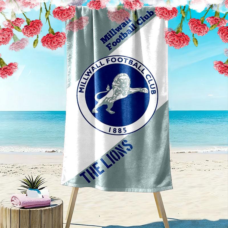 Millwall logo Beach Towel, Large Soft Quick Dry Towel for Beach Camping Swimming