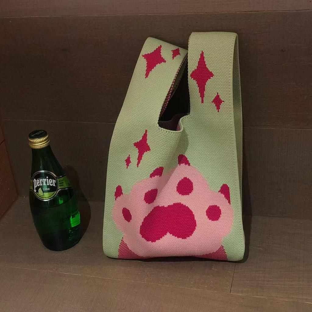 Chic Portable Knitted Handbag - Xiaohongshu Recommended Cute Style