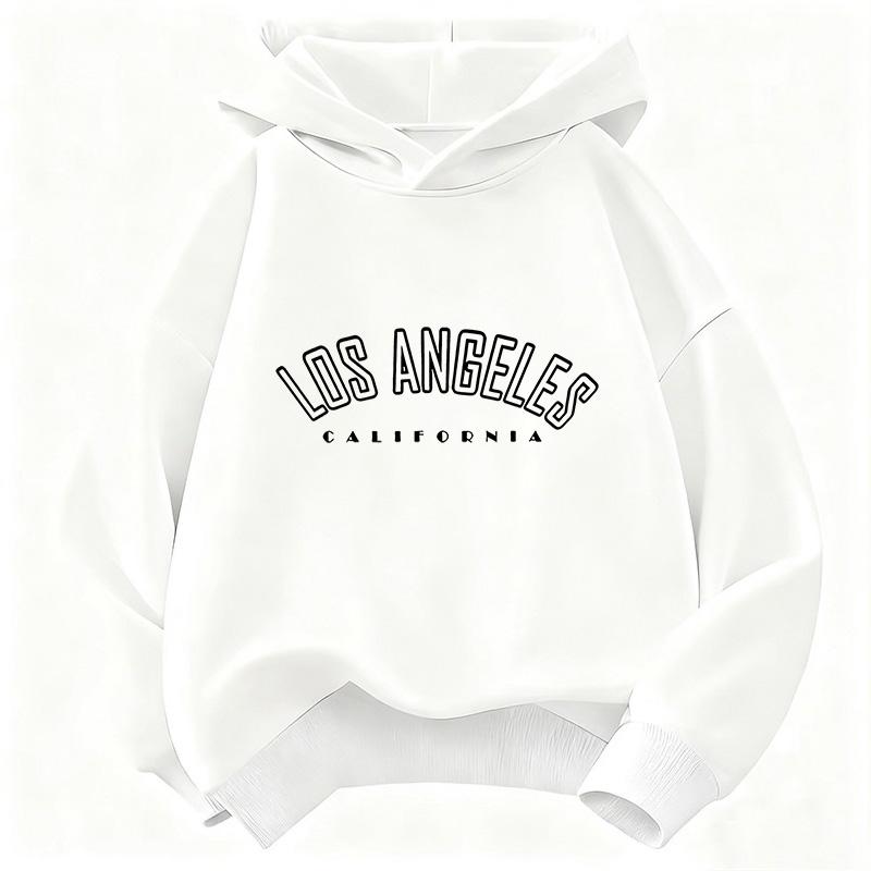 Los Angeles Briefdruck Kinder Kapuzenpullover Hip Hop Lässiges Sweatshirt Jungen Mädchen Frühling Herbst Lockere Oberteile