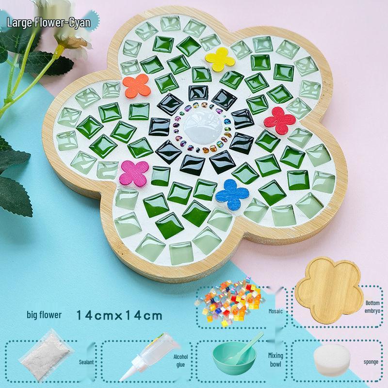 Handmade Mosaic Coaster DIY Kit for Students – Perfect for Mother's Day & Kindergarten Activities