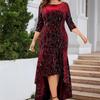 Women's Fashion Summer Spring Stripe Print Print Long Sleeve O-Neck High Waist Casual Dresses
