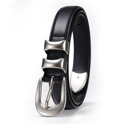 Women'S Leather Belt First Layer Cowhide Pin Buckle Trendy High Quality Belt Women