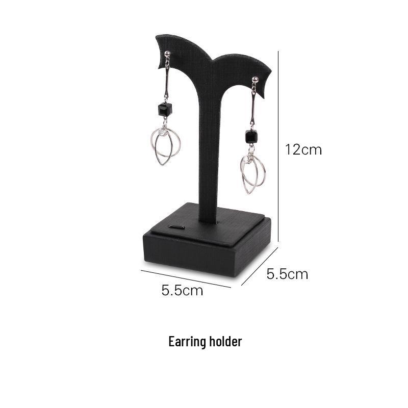 Black Jewelry Display Stand for Pendants, Necklaces, Bracelets, and Jade.