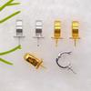 S925 Sterling Silver Square Pendant Peace Buckle with Pin-Type Cord Hole Necklace Holder