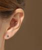 Minimalpiercing 14K Moissanite Diamond Cute Bare Piercing Earrings
