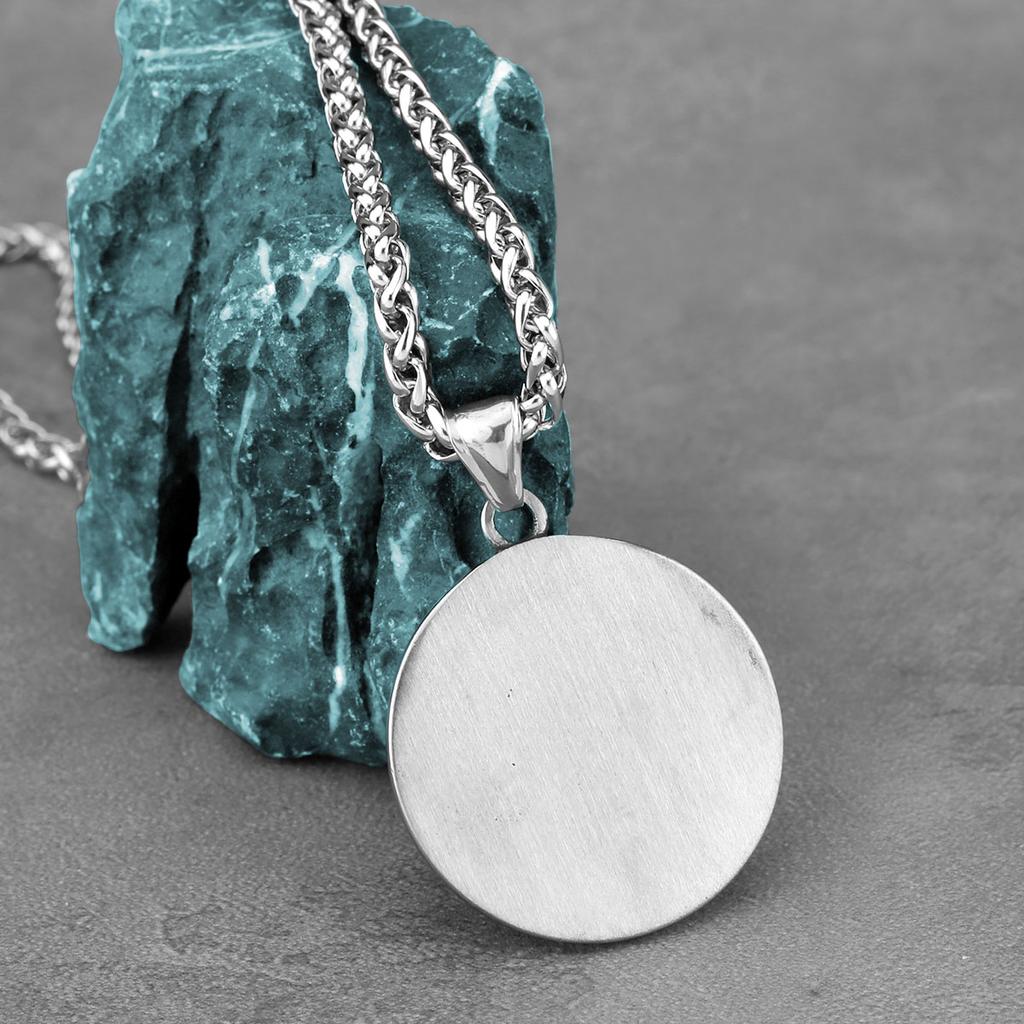 Vintage Vikings Ouroboros Necklace Men's Stainless Steel Nordic Snake Odin Rune Pendant Necklace Fashion Amulet Jewelry Gift