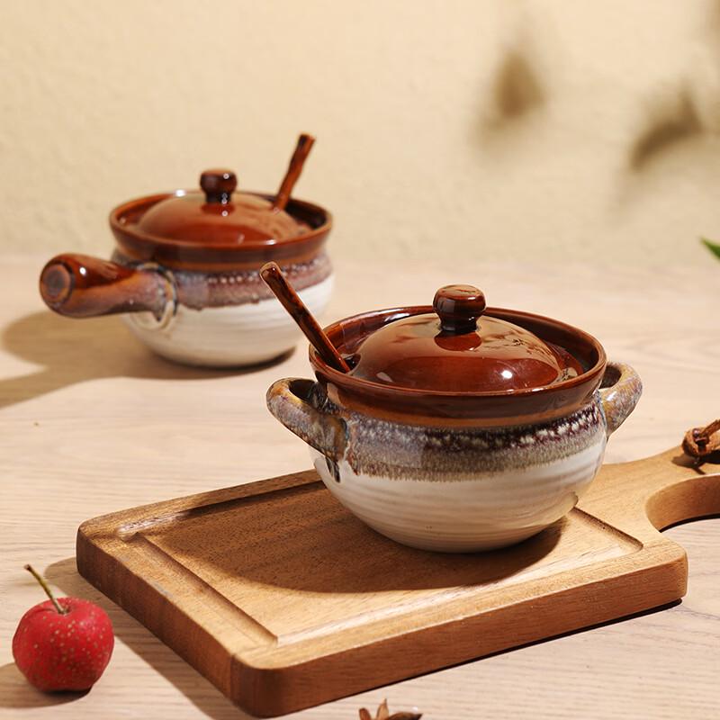 Ruhan Ceramic Lard Pot with Handles