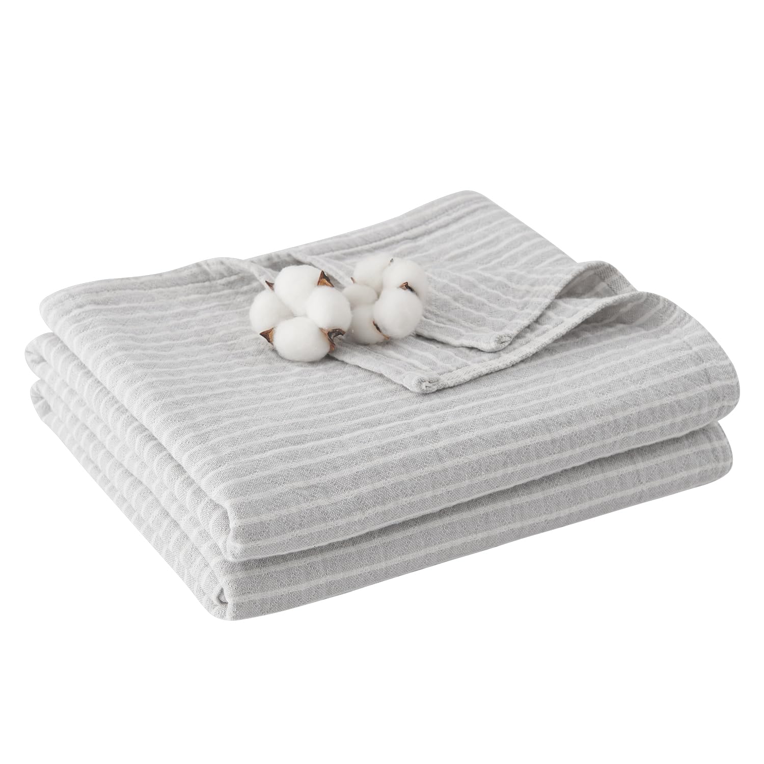 

Kumori Моющееся марлевое машинное и пылевое одеяло, 100% хлопок, трехслойная марля, влагоотводящее, дышащее, моющееся, антибактериальное, устойчивое к запахам,