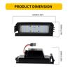 2 Stück 12V LED Kennzeichenleuchten Canbus für Hyundai Venue 20-23 Elantra GT 18-20 i30 16-24 Sonata 18-23 Veloster N 19-22